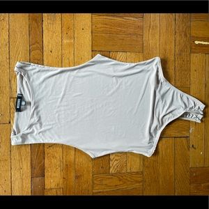 Missguided Sand Seam Bodysuit (size US 8)